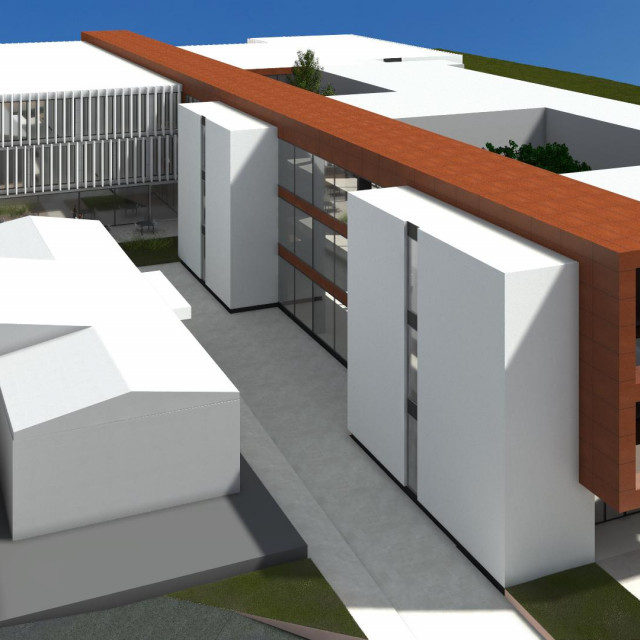 3D vizualizacija proširenja Ortopedske bolnice Biograd na 8000 kvadrata