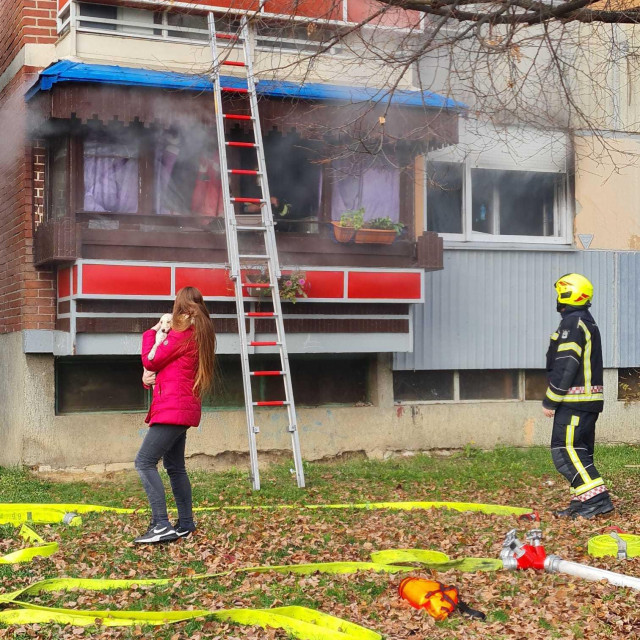 Požar u stanu na zagrebačkoj Ferenčici