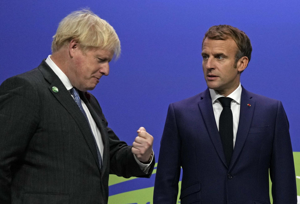Boris Johnson i Emmanuel Macron 