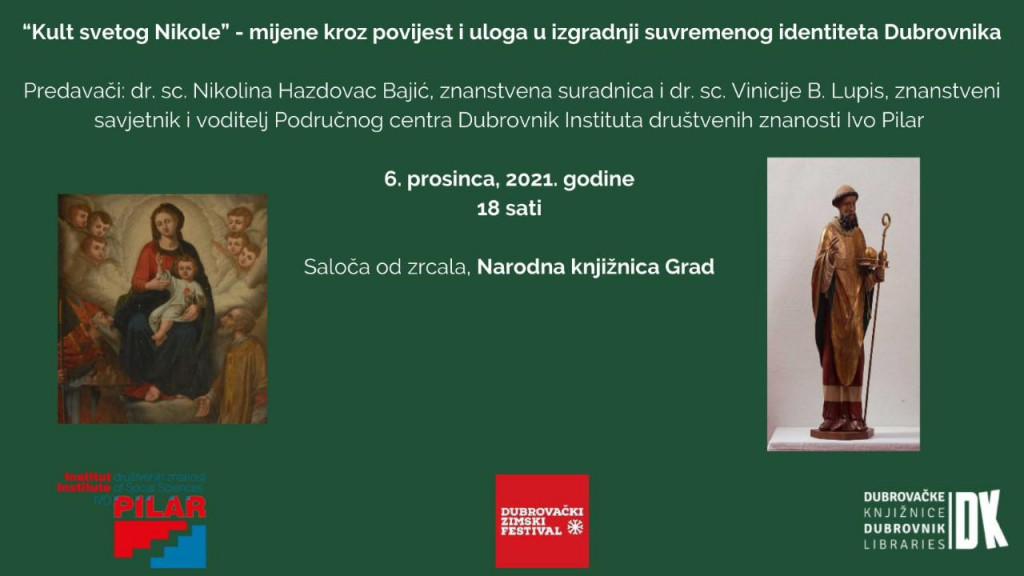 Predavanje Nikoline Hazdovac Bajić i Vinicija Lupisa: Kult sv. Nikole