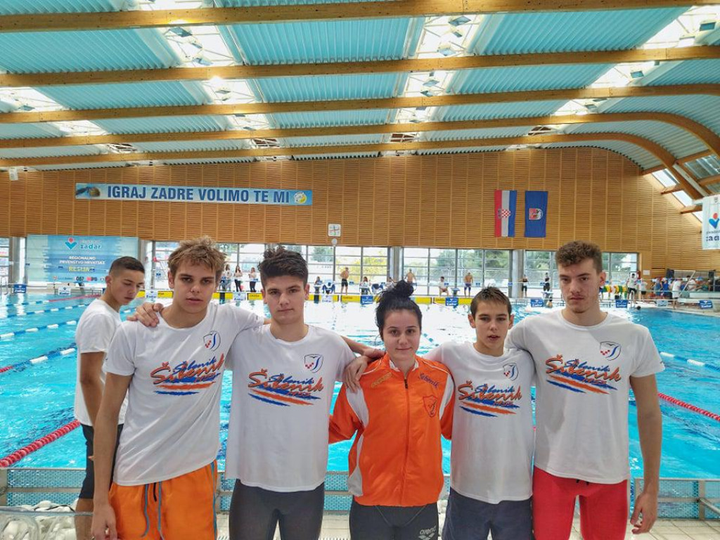 Plivači Šibenika nastupili na prvenstvu Dalmacije u Zadru