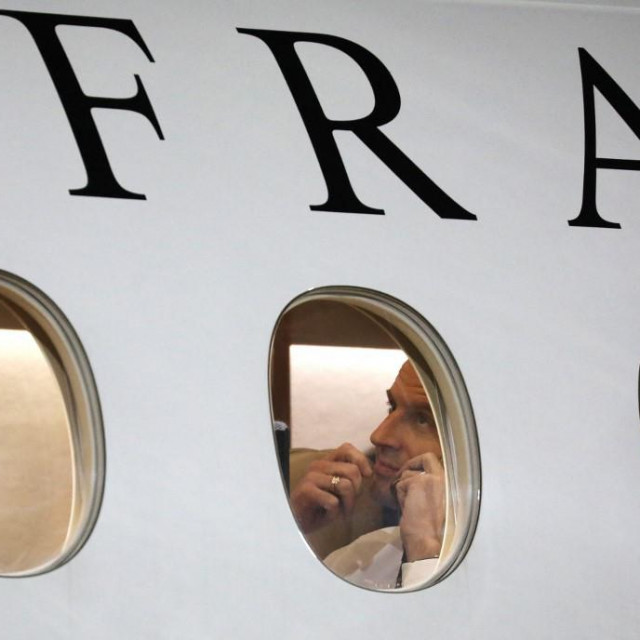 Francuski predsjednik Emmanuel Macron o Pegazu je razgovarao i s izraelskim premijerom Naftalijem Bennettom<br />
AFP