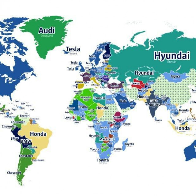 Pregled najpopularnijih po zemljama