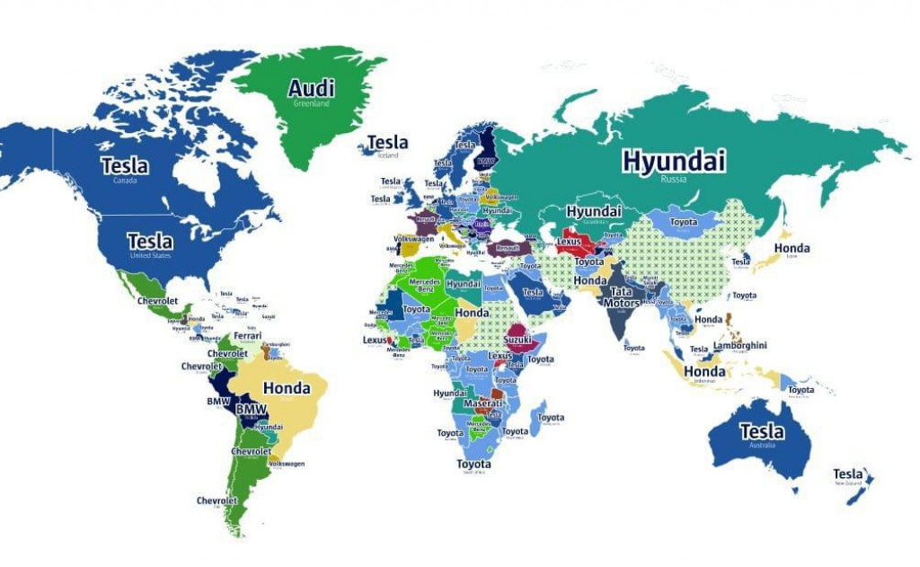 Pregled najpopularnijih po zemljama
