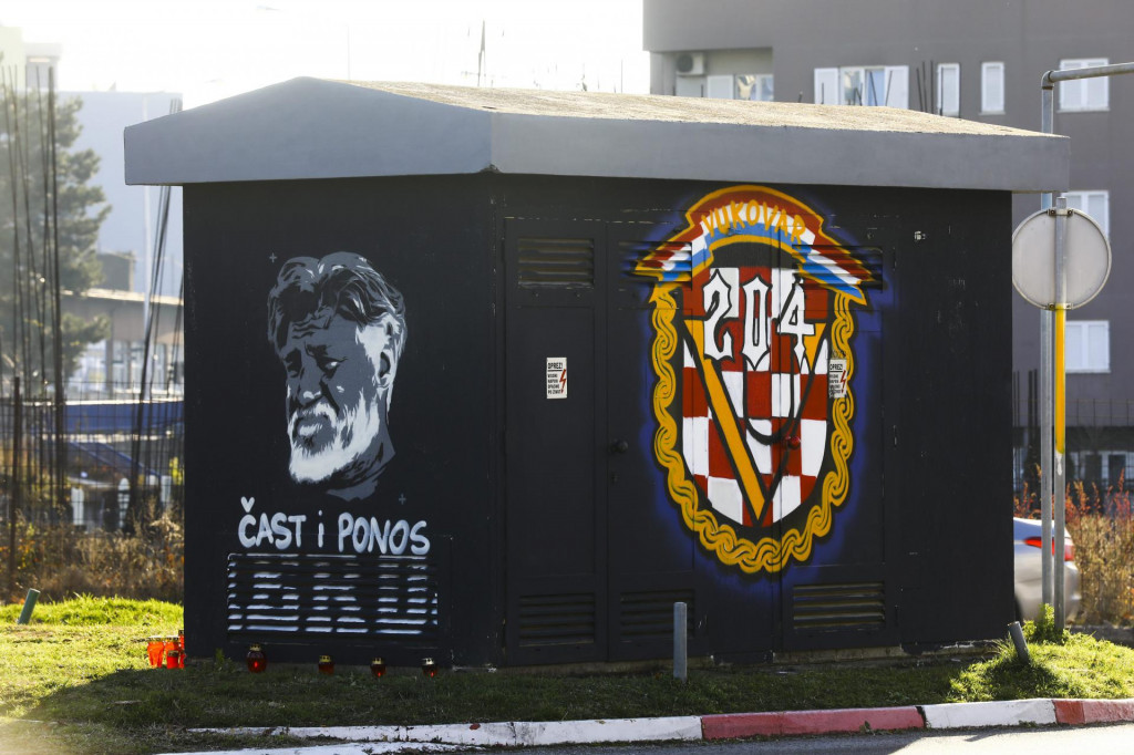 Mural Praljka na Laništu u Zagrebu