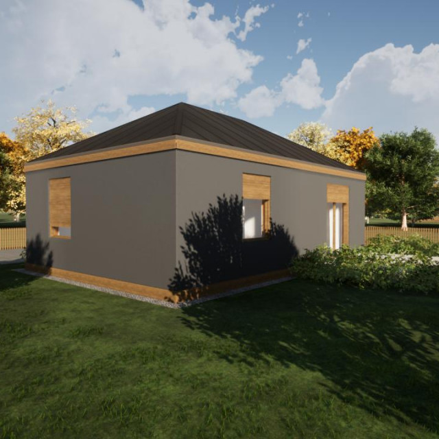3D prikaz konstrukcije kuće