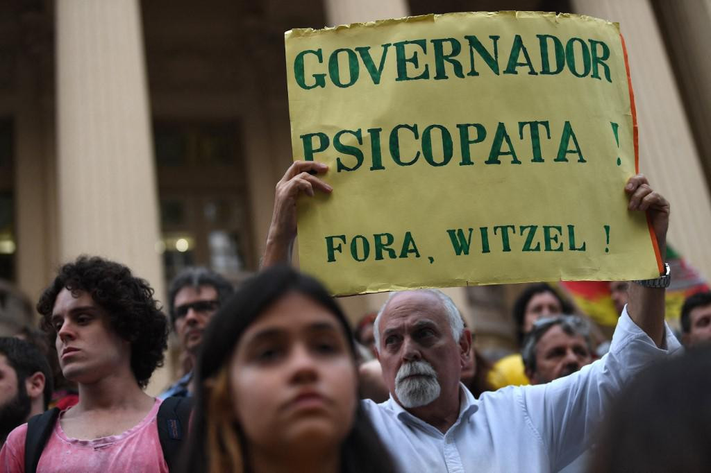 Brazilac s porukom da je guverner Rio de Janeira Wilson Witzel psihopat. Neki psihopati popnu se jako visoko, a neke se olako tako karakterizira