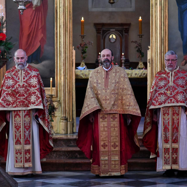 Božićna liturgija u dubrovačkoj pravoslavnoj crkvi