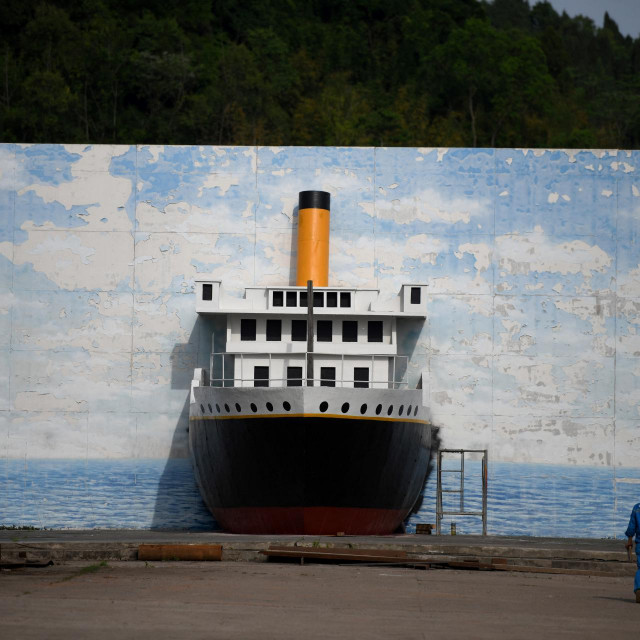 Prizor iz brodogradilišta gdje se već godinama gradi replika originalnog Titanica