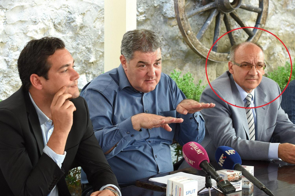 Vojko Božulić, Ivo Baldasar i Nelson Borovina na predstavljanju Baldasorove Splitske stranke, koja je doživjela potop na izborima