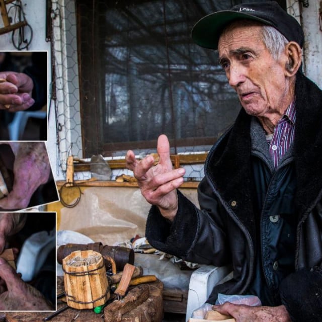 Momir Bilić ima 94 godine i na tradicionalan način još izrađuje bukare