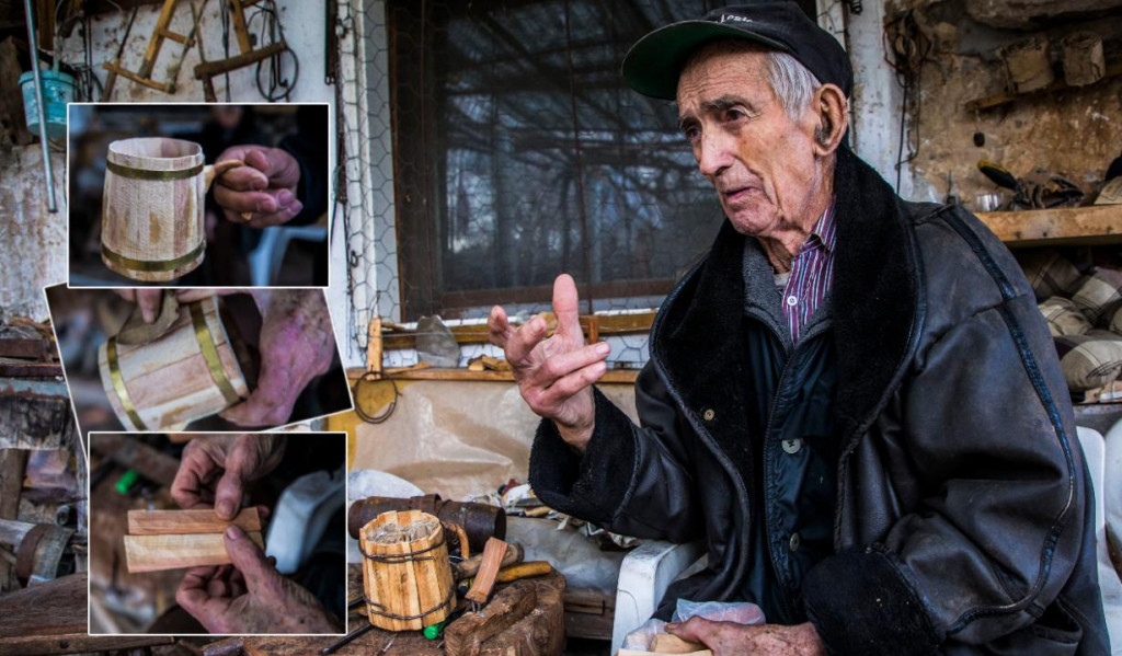 Momir Bilić ima 94 godine i na tradicionalan način još izrađuje bukare
