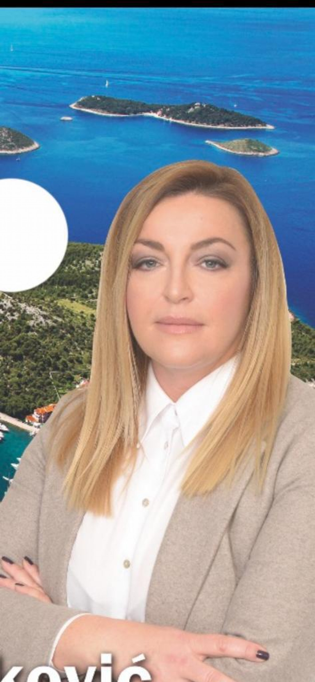 Anita Živković, nestranačka kandidatkinja za načelnicu Rogoznice koju podržava HDZ
