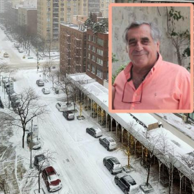 Šime Šimunović poslao nam je jutrošnju sliku snježne idile na Manhattanu