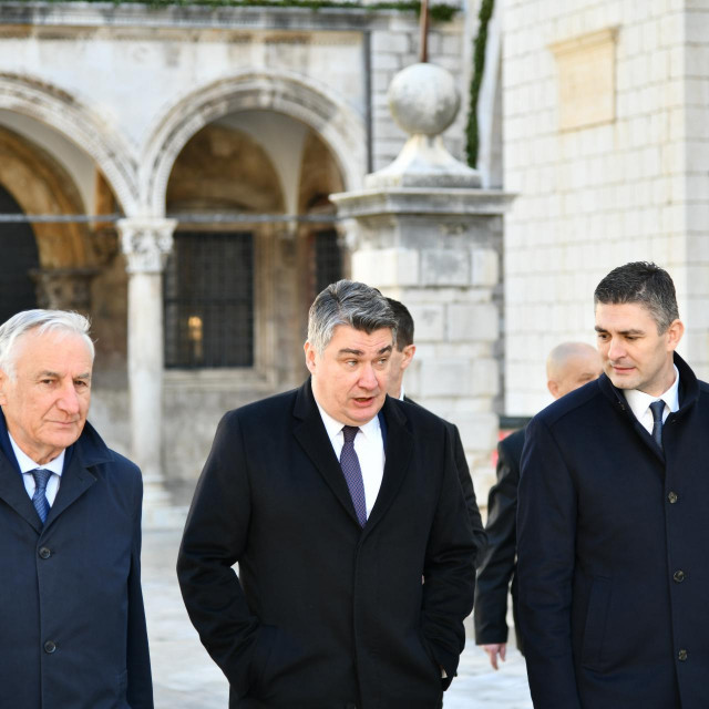 I predsjednik Zoran Milanović došao je na svečanu sjednicu Gradskog vijeća Grada Dubrovnika uz Dan Grada i Festu svetog Vlaha