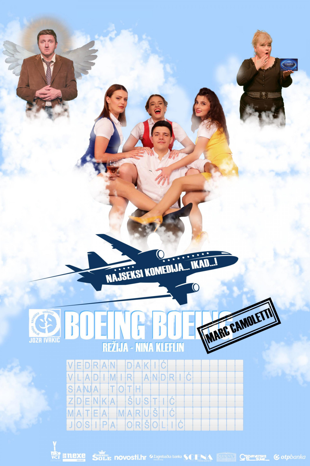 Plakat za predstavu ”Boeing, boeing”