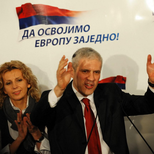 Boris Tadić s drugom suprugom Tatjanom proslavlja izbornu pobjedu prije 14 godina