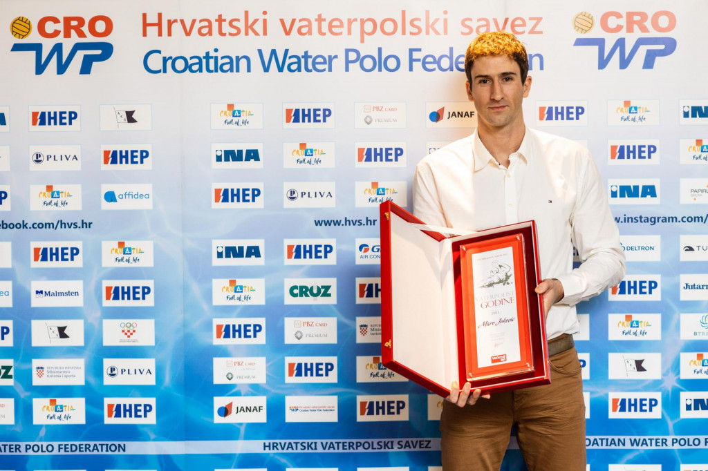 Maro Joković s nagradom Večernjaka - vaterpolist godine za 2021. godinu