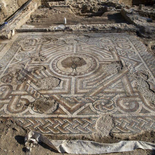 Arheološko nalazište u centru Solina na kojemu su pronađeni mozaici iz vremena rimske Salone