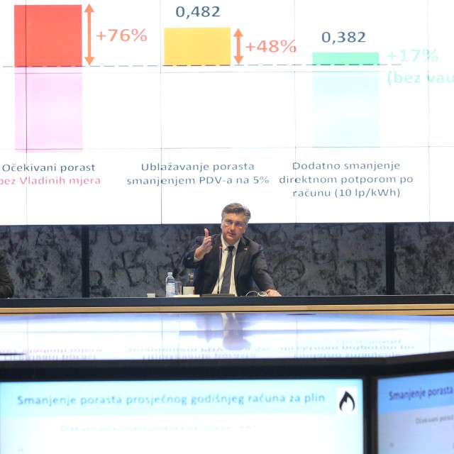 Predsjednik Vlade Andrej Plenković predstavio je paket mjera za ublažavanje rasta cijena energenata