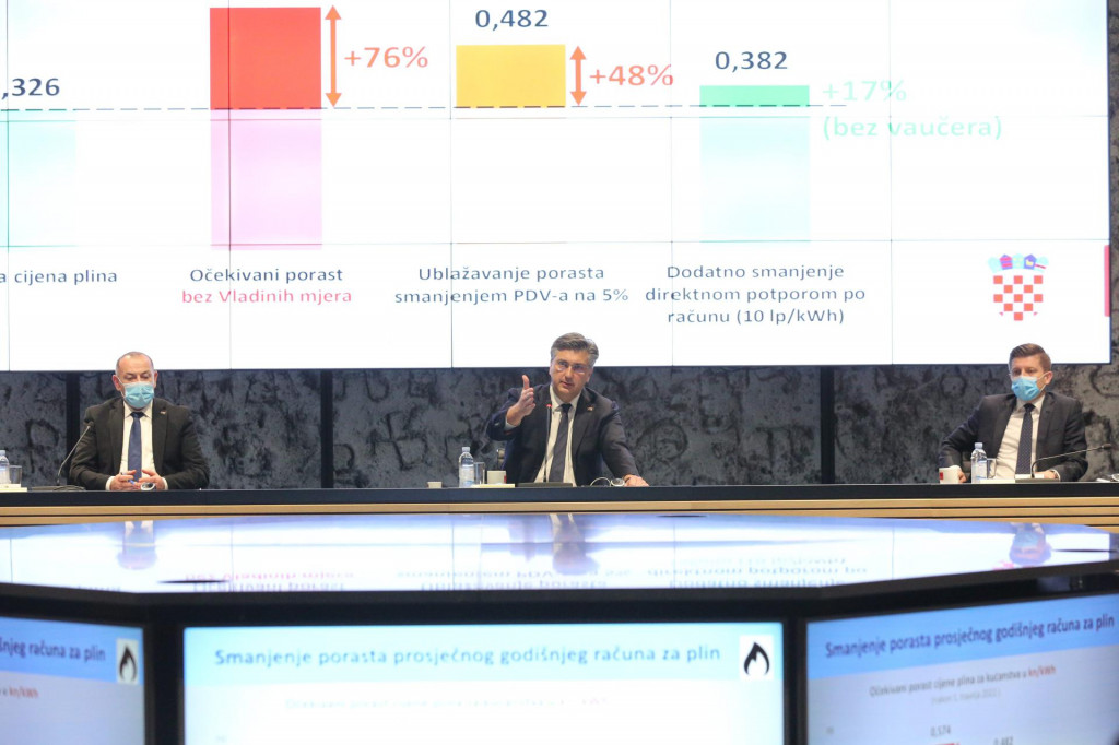 Predsjednik Vlade Andrej Plenković predstavio je paket mjera za ublažavanje rasta cijena energenata