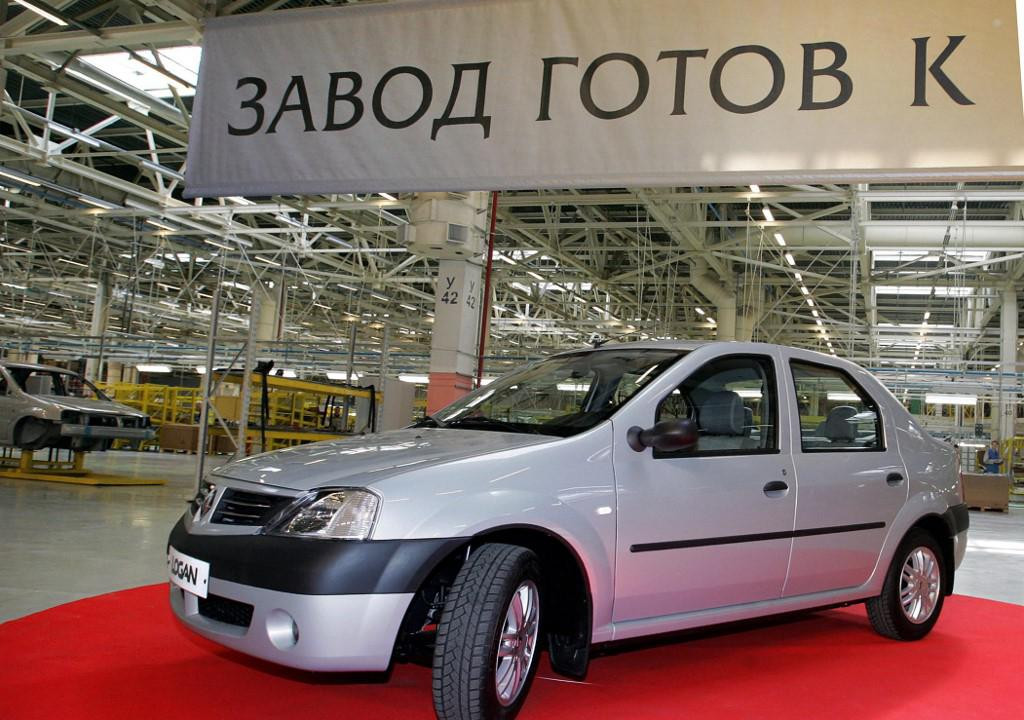 Renaultov Logan u tvornici automobila Avtoframos, jedan od eurospkih automobila koji se proizvodi u Rusiji