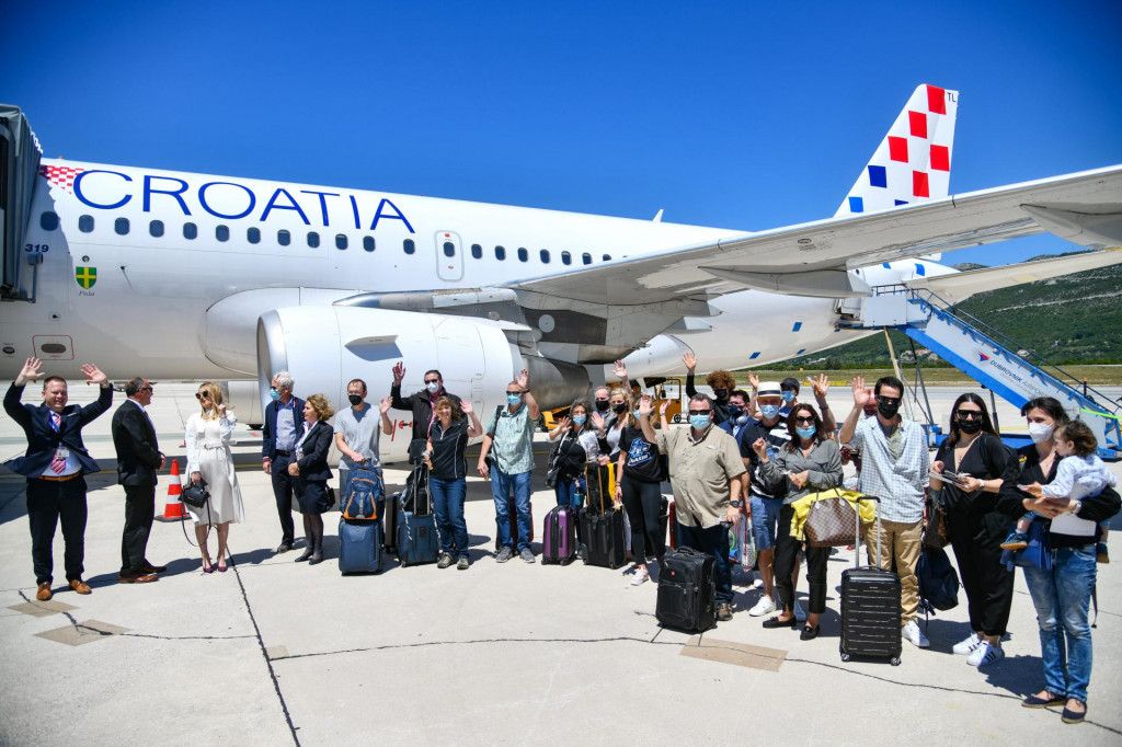 Prvi lanjski let Croatia Airlinesa na relaciji Frankfurt - Dubrovnik