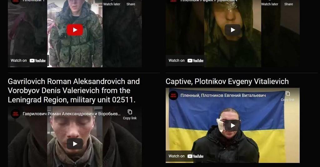 Ukrajinski dužnosnici objavili su videe na kojima su zarobljeni ruski vojnici