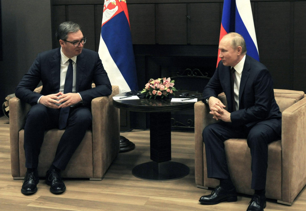 Aleksandar Vučić i Vladimir Putin u studenom 2021. godine