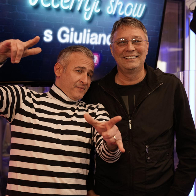 Giuliano i Hari Rončević: prijatelji s baluna, kolege sa splitske scene, sinoć u ulozi voditelja i gosta