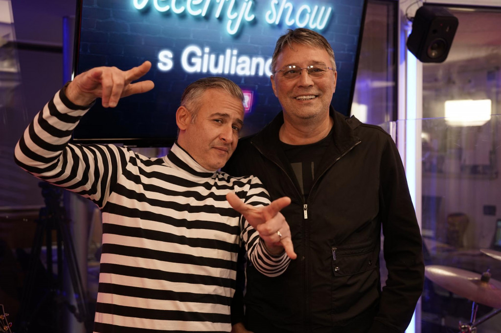 Giuliano i Hari Rončević: prijatelji s baluna, kolege sa splitske scene, sinoć u ulozi voditelja i gosta