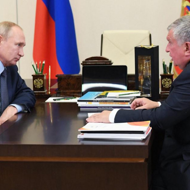 Igor Sečin s Vladimirom Putinom 