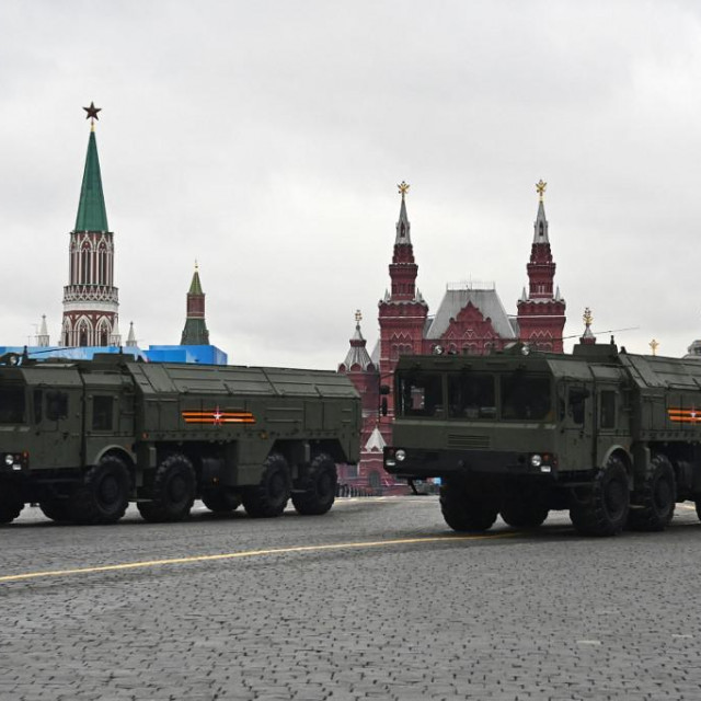 &lt;p&gt;6539352 09.05.2021 Iskander-M missile systems take part at the Victory Day parade marking the 76th anniversary of the victory over Nazi Germany in WWII, at the Red Square in Moscow, Russia. Evgeny Odinokov/Sputnik (Photo by Evgeny Odinokov/Sputnik/Sputnik via AFP)&lt;/p&gt;
