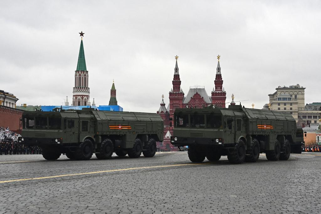 &lt;p&gt;6539352 09.05.2021 Iskander-M missile systems take part at the Victory Day parade marking the 76th anniversary of the victory over Nazi Germany in WWII, at the Red Square in Moscow, Russia. Evgeny Odinokov/Sputnik (Photo by Evgeny Odinokov/Sputnik/Sputnik via AFP)&lt;/p&gt;
