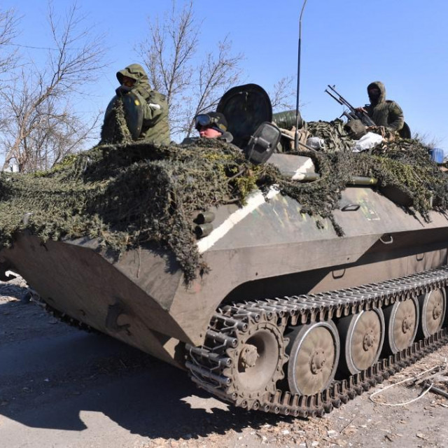 &lt;p&gt;8145043 19.03.2022 A military vehicle is seen on a street of Mariupol, Donetsk People&amp;#39;s Republic. The city has been a site of intense fighting in recent weeks. Viktor Antonyuk/Sputnik (Photo by Viktor Antonyuk/Sputnik/Sputnik via AFP)&lt;/p&gt;
