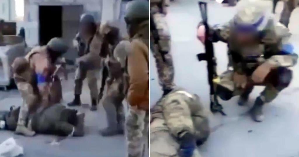&lt;p&gt;Snimka na kojoj ukrajinski vojnici pucaju u noge&lt;/p&gt;