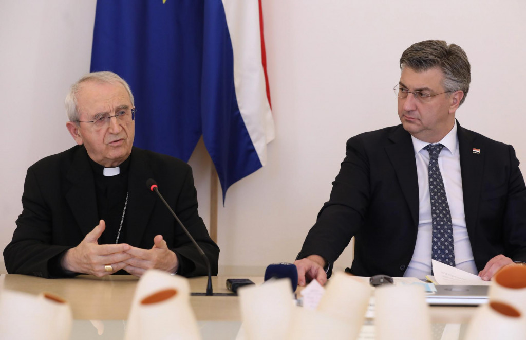 &lt;p&gt;Nadbiskup Želimir Puljić i premijer Andrej Plenković&lt;/p&gt;