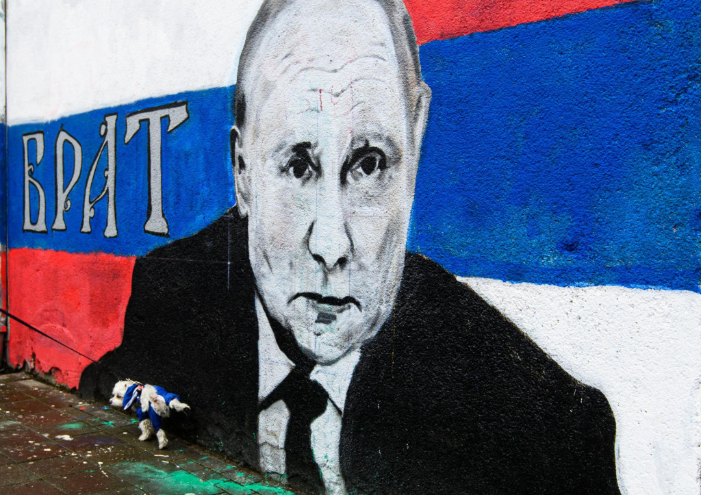 &lt;p&gt;Grafiti podrske Putinu i ruskoj invaziji na Ukrajinu u centru Beograda&lt;/p&gt;