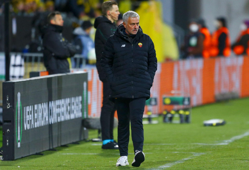 &lt;p&gt;Roma&amp;#39;s Portuguese head coach Jose Mourinho follows the action from the sidelines during the UEFA Europa conference league football match FK Bodo/Glimt v AS Roma at Aspmyra Stadium in Bodo on April 7, 2022. (Photo by Mats Torbergsen/NTB/AFP)/Norway OUT&lt;/p&gt;