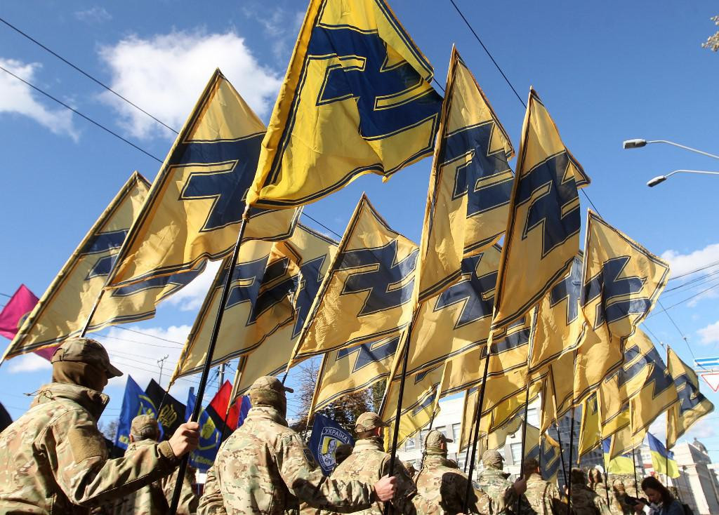 &lt;p&gt;Pripadnici bojne Azov u Kijevu na proslavi 78. obljetnice osnivanja Ukrajinske ustaničke armije u listopadu 2020.&lt;/p&gt;