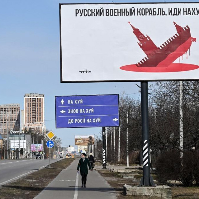 &lt;p&gt;Bilboard nedaleko od Kijeva, s porukom: &amp;#39;Ruski vojni brodovi, odj**ite&amp;#39;&lt;/p&gt;
