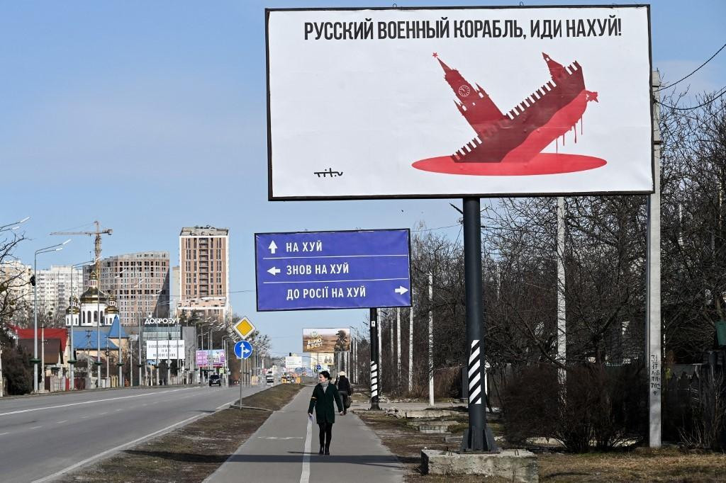 &lt;p&gt;Bilboard nedaleko od Kijeva, s porukom: &amp;#39;Ruski vojni brodovi, odj**ite&amp;#39;&lt;/p&gt;