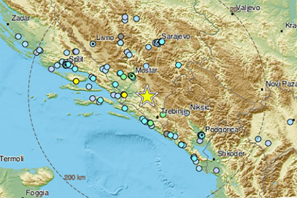 Split potres mali potres