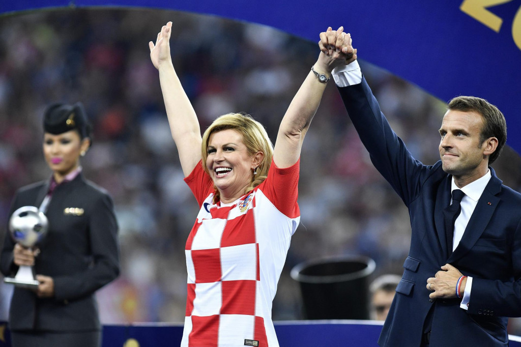 &lt;p&gt;Kolinda Grabar Kitarović i Emmanuel Macron&lt;/p&gt;