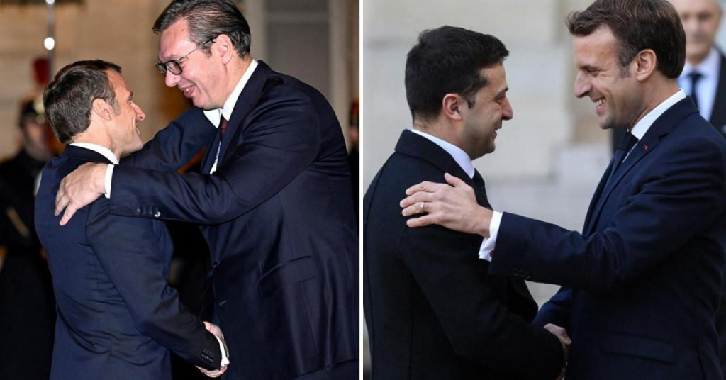 &lt;p&gt;Vučić i Macron, Zelenski i Macron&lt;/p&gt;