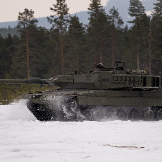 &lt;p&gt;RENA, NORWAY - MARCH 17: A Spanish Leopard tank drives through an open field near Rena, Norway during Exercise Brilliant Jump 2022. The long-planned exercise in Norway aimed to train the very high-readiness component of the NATO Response Force. The land part of the exercise involved around 2,500 troops from France, Italy, Norway, Poland and Spain. These forces were supported at sea by 10 warships and 750 sailors from seven NATO nations. Brilliant Jump 2022 ran from 28 February until 17 March. NATO/POOL/Anadolu Agency (Photo by NATO/POOL/ANADOLU AGENCY/Anadolu Agency via AFP)&lt;/p&gt;