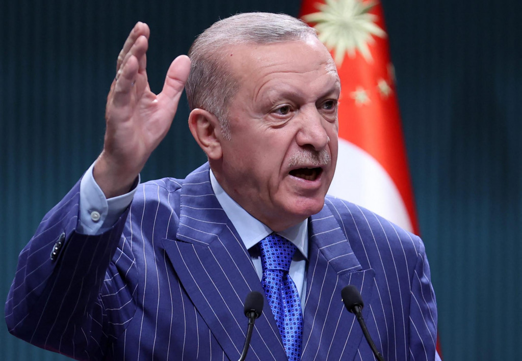 &lt;p&gt;Turkish President Recep Tayyip Erdogan speaks during a press conference after a cabinet meeting at the Presidential Complex in Ankara on May 9, 2022. (Photo by Adem ALTAN/AFP)&lt;/p&gt;
