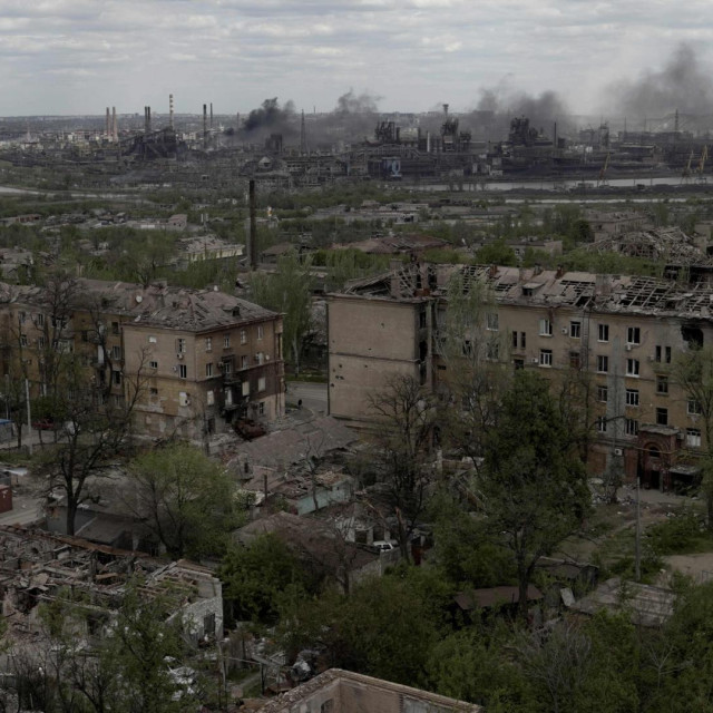 &lt;p&gt;A view shows the city of Mariupol and the Azovstal steel plant on May 10, 2022, amid the ongoing Russian military action in Ukraine. (Photo by STRINGER/AFP)&lt;/p&gt;