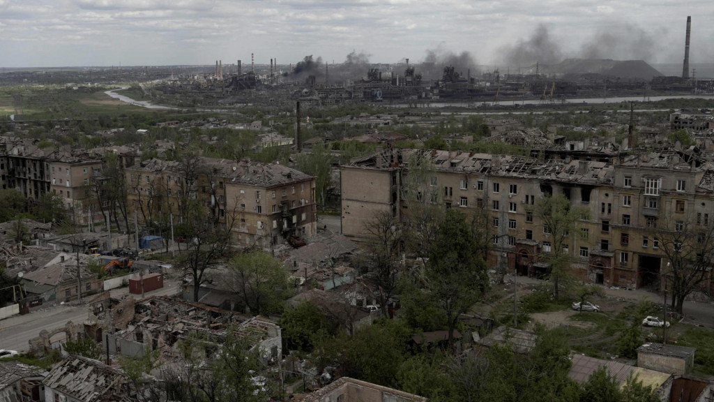 &lt;p&gt;A view shows the city of Mariupol and the Azovstal steel plant on May 10, 2022, amid the ongoing Russian military action in Ukraine. (Photo by STRINGER/AFP)&lt;/p&gt;