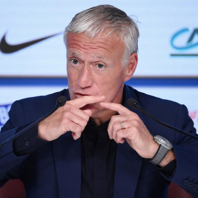 &lt;p&gt;French national football team coach Didier Deschamps gives a press conference in Paris on May 19, 2022 to announce the squad list for the UEFA Nations League upcoming matches. (Photo by FRANCK FIFE/AFP)&lt;/p&gt;